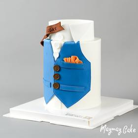 3952【提前一天预定】“翻糖工艺·绅士风西装马甲”