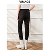 VIMAGE纬漫纪冬季新款时尚休闲显瘦铅笔裤小脚牛仔裤女裤VD2105811裤子 商品缩略图1