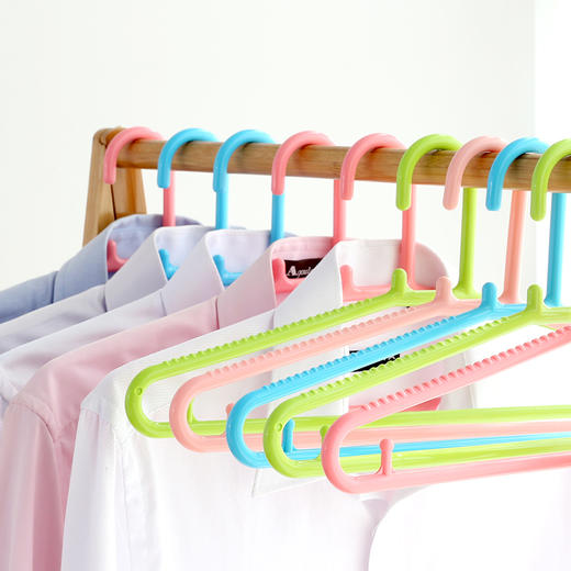 茶花晾衣架 宽肩无痕衣挂架衣服架 成人儿童衣服衣架小衣架防风 商品图6