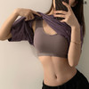 黛唯梵 纯棉少女文胸抹胸防走光初高中学生运动内衣女一体式防震U型美背 商品缩略图0