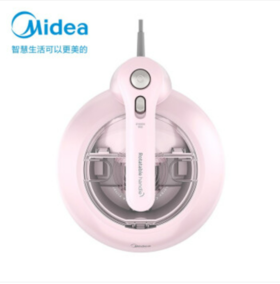 美的（Midea）除螨仪MT3 有线手持床上家用吸尘器 冰莹粉 紫外线杀菌除螨