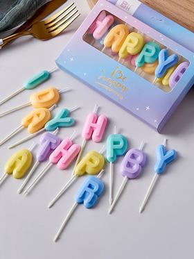 happy birthday字母蜡烛一套