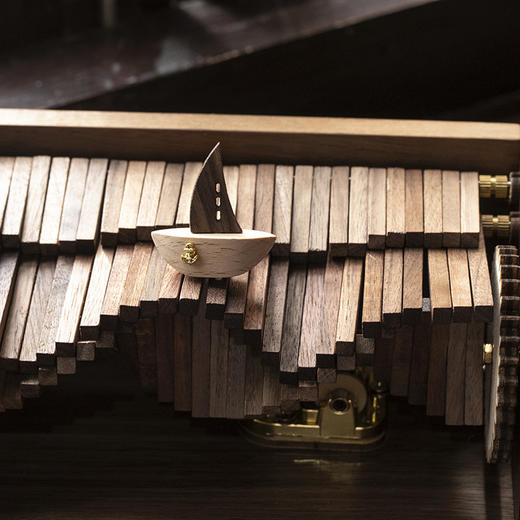 【逐浪之歌八音盒】木质手工情人送男女朋友生日礼物音乐盒ZZSH101 商品图2