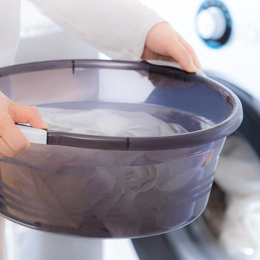 茶花 洗脸盆洗衣服时尚通用盆32cm35cm39cm茶花方形塑料盆32cm脚盆洗PP新生婴儿童大小脸盆洗菜盆 商品图4