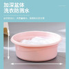 茶花 洗脸盆洗衣服时尚通用盆32cm35cm39cm茶花方形塑料盆32cm脚盆洗PP新生婴儿童大小脸盆洗菜盆 商品缩略图6
