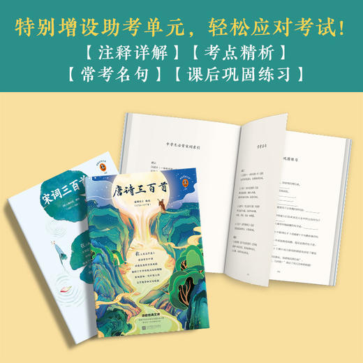 【新华书店旗舰店官网】正版 唐诗三百首 宋词三百首 2册套装 中国文学古诗词 熟读宋词三百首掌握初中反反复复考到的知识点 商品图1