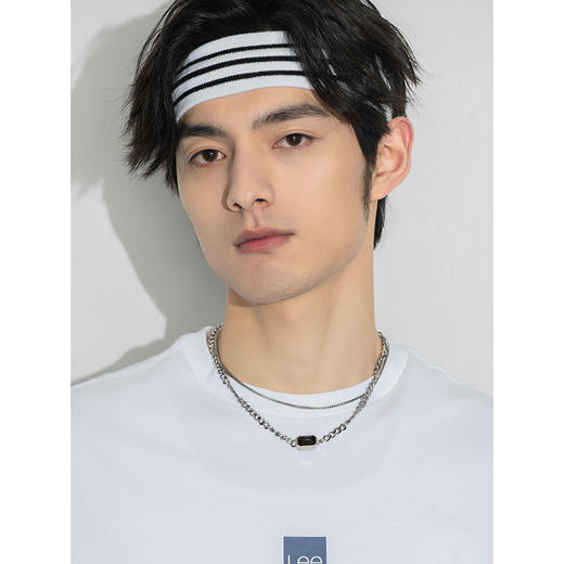 Lee商场同款22春夏新品舒适圆领印花多色男短袖T恤棉LMT0015064DR 商品图4