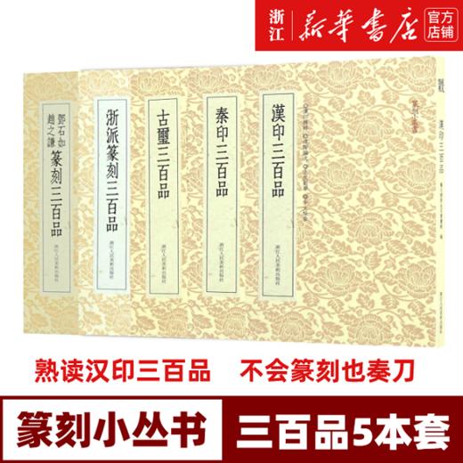 【新华书店旗舰店官网】篆刻小丛书共5册 汉印+秦印+古玺+浙派篆刻+邓石如赵之谦篆刻 三百品 篆刻理论工具字典书基础入门教程 商品图0
