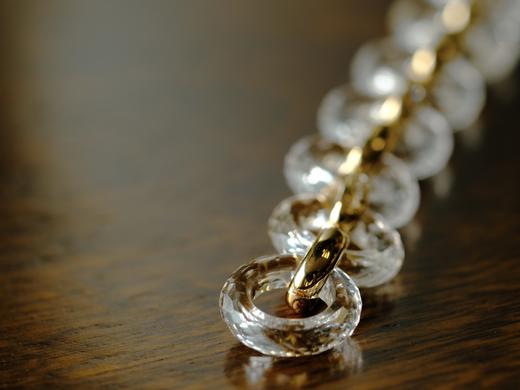 18K 白水晶钻石手链 商品图2