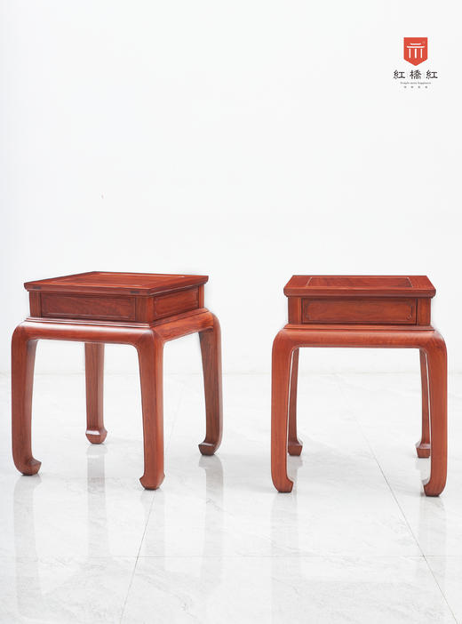 红桥红  家具严选  缅甸花梨（大果紫檀）  【弯背 素靠背荷花扶手 明式沙发六件套】 商品图8