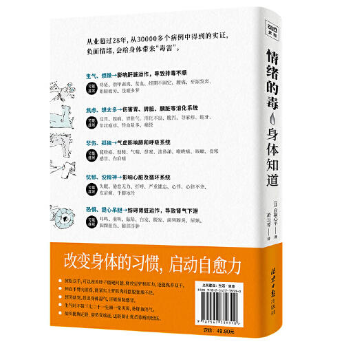 【心如健推荐】 情绪的毒身体知道 自凝心平 读懂身体发出的求救信号 从身体症状找到控制情绪的开关 控制情绪的方法 情绪管理书籍 商品图2