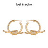 lost in echo 设计感轻奢小众简洁捆绳结耳钉 商品缩略图1