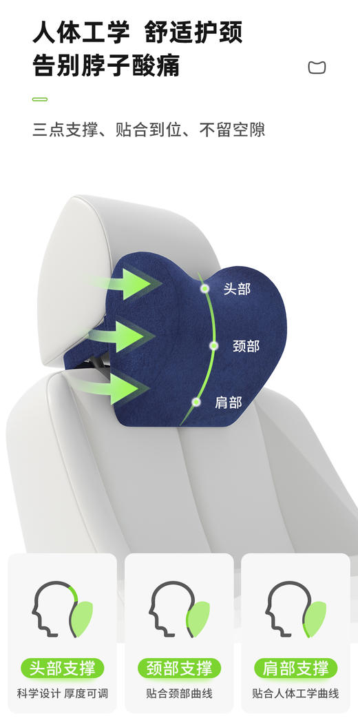 汽车颈枕米乔阿斯顿颈枕 商品图3