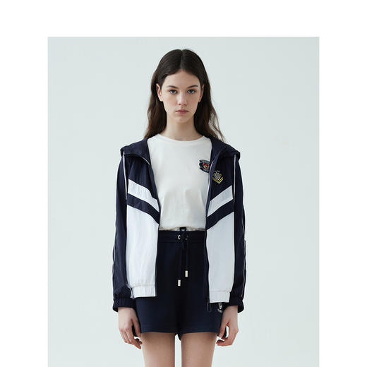 TeenieWeenie小熊字母连帽夹克女2022夏季新款女外套TTJJ222402P 商品图3