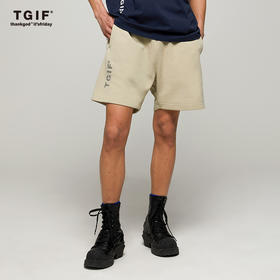 TGIF2022年新品夏季高街简约针织短裤休闲短裤 男女同款