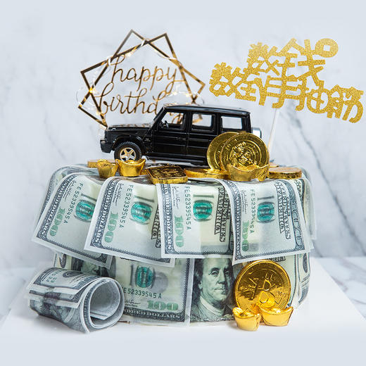 【奔驰大G暴富】鲜果奶油蛋糕 商品图0