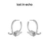 lost in echo 设计感轻奢小众简洁捆绳结耳钉 商品缩略图4