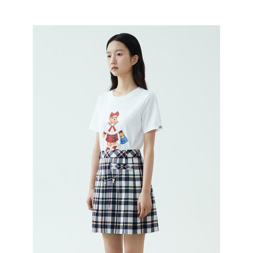 TeenieWeenie小熊2022新款女春夏季学院风休闲短袖T恤TTRW222405P 商品图2