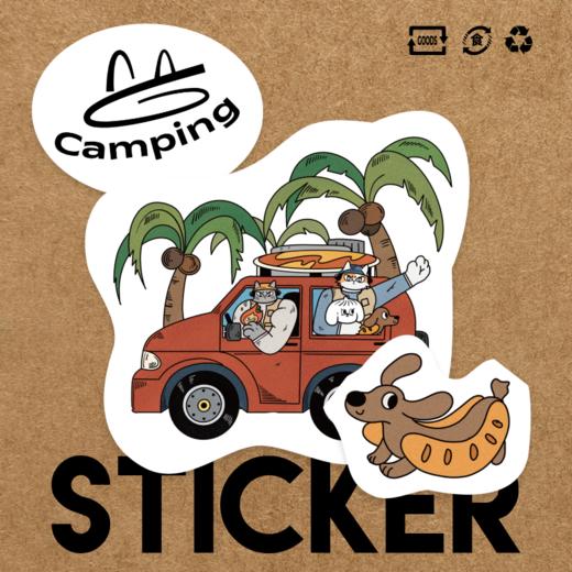 《渔夫猫》PP可移贴纸 | 无痕防水 | 可反复使用 商品图3