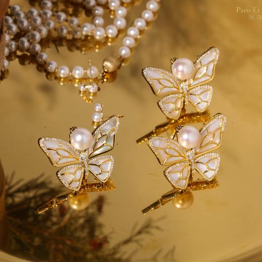 【下单2-3个工作日发】孟女士掀起的蝴蝶胸针热 我们也有一款珍珠蝴蝶胸针 上身效果很赞 商品图3