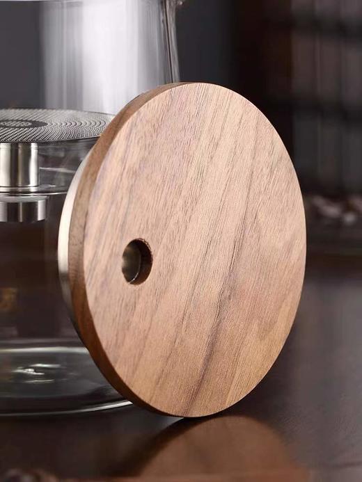 【胡桃木飘逸杯】按压式茶水分离（泡茶壶/极简禅意茶具）仅茶壶不含茶杯   （简单便携战鑫老师出门必备） 商品图3