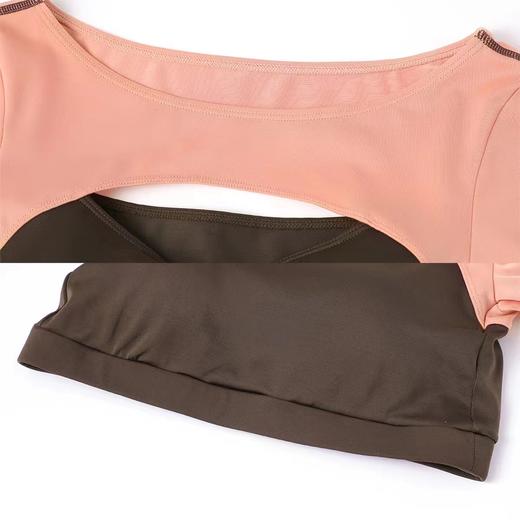 安莉芳撞色长袖三角分体泳衣女士性感沙滩泳装两件套ES00152 商品图3