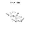 lost in echo 设计感轻奢小众珐琅扣带镶嵌锆石耳钉 商品缩略图3