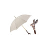 PASOTTI 意大利手工定制米白色珐琅彩绘野兔手柄限量女直柄晴雨伞WLX18K 商品缩略图0
