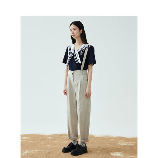 TeenieWeenie小熊简约背带裤2022年夏款休闲裤TTTC222405P 商品图4