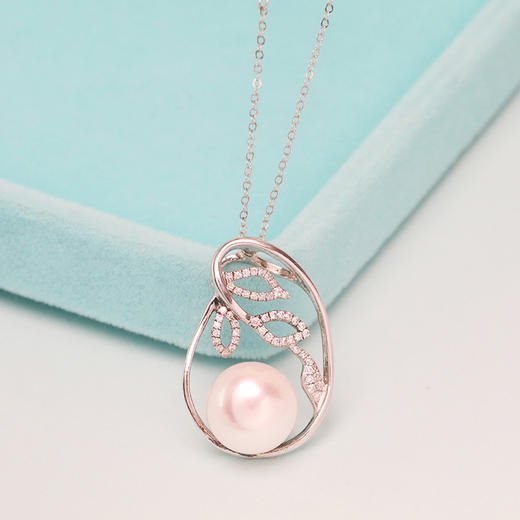 美裕 【蔓枝】银925淡水珍珠吊坠链11-11.5mm白 101352 商品图2