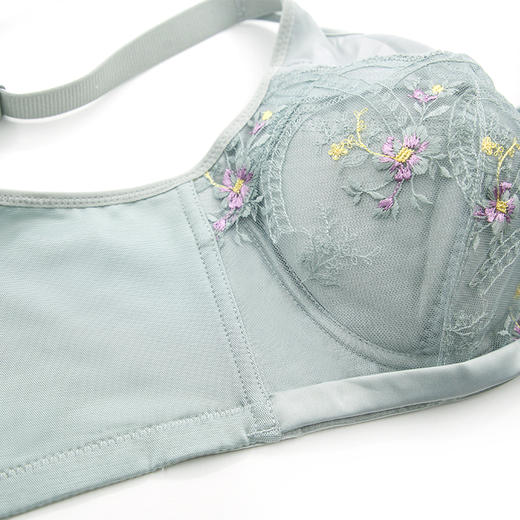 贝佳人文胸“简爱”全罩拼棉围-BW982218 商品图3