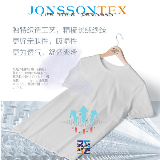 逐衣定制80支长绒棉白T恤 商品图2