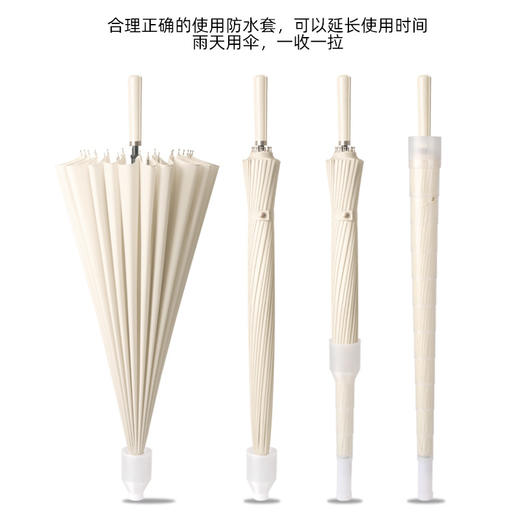 【不滴水自带防水套】24骨防水套加大双人可用雨伞 大号车载抗风暴长柄伞 商品图1