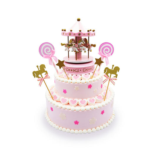 【音乐木马】双层鲜果奶油蛋糕 商品图1