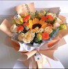【BH】【KR】向日葵+香槟玫瑰（混搭花束） 商品缩略图0