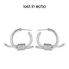 lost in echo 设计感轻奢小众简洁捆绳结耳钉 商品缩略图2
