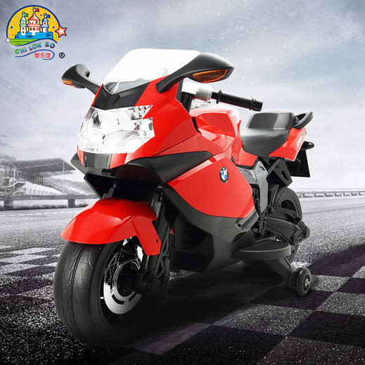 智乐堡 儿童电动车 宝马摩托车 可坐人 3-6岁 商品图4