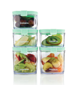 【团购展示】多样屋清雅弹盖密封罐五件套