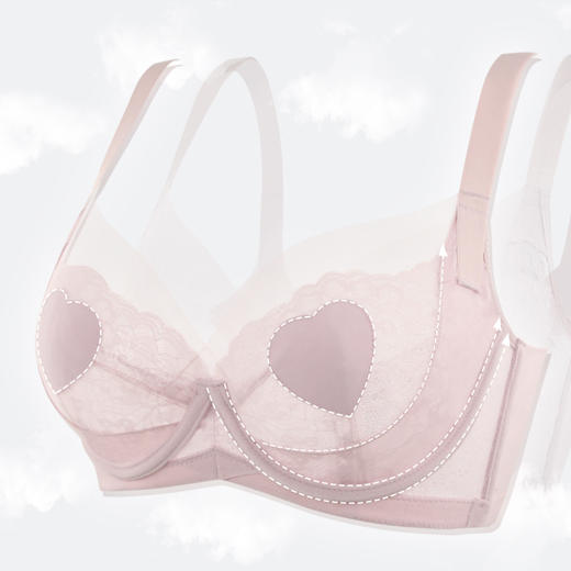 贝佳人文胸新款“魔法花园”性感水晶杯-BW932257 商品图4