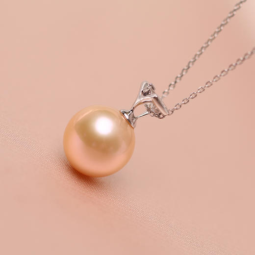 美裕 【素恋】金18K淡水珍珠吊珠链11-11.5mm彩105394 商品图4