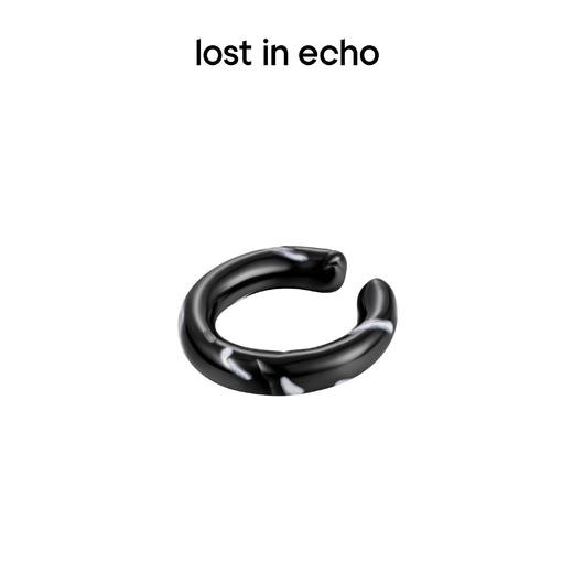 lost in echo 设计感轻奢小众叠戴百搭简洁珐琅耳骨夹 商品图2