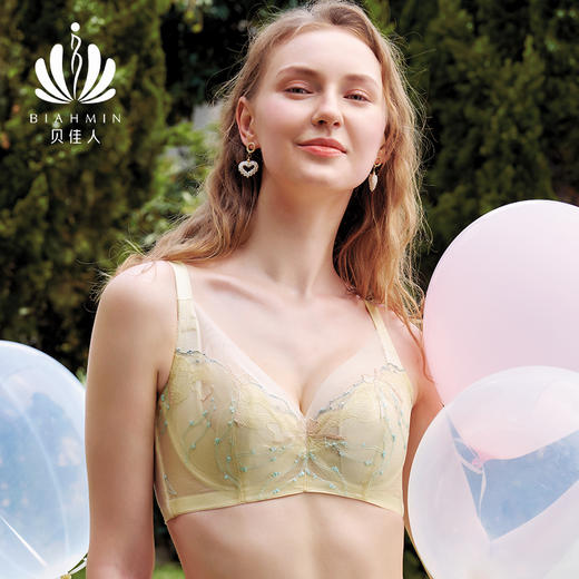 贝佳人文胸“First Love”深V水晶杯-BW932213 商品图0