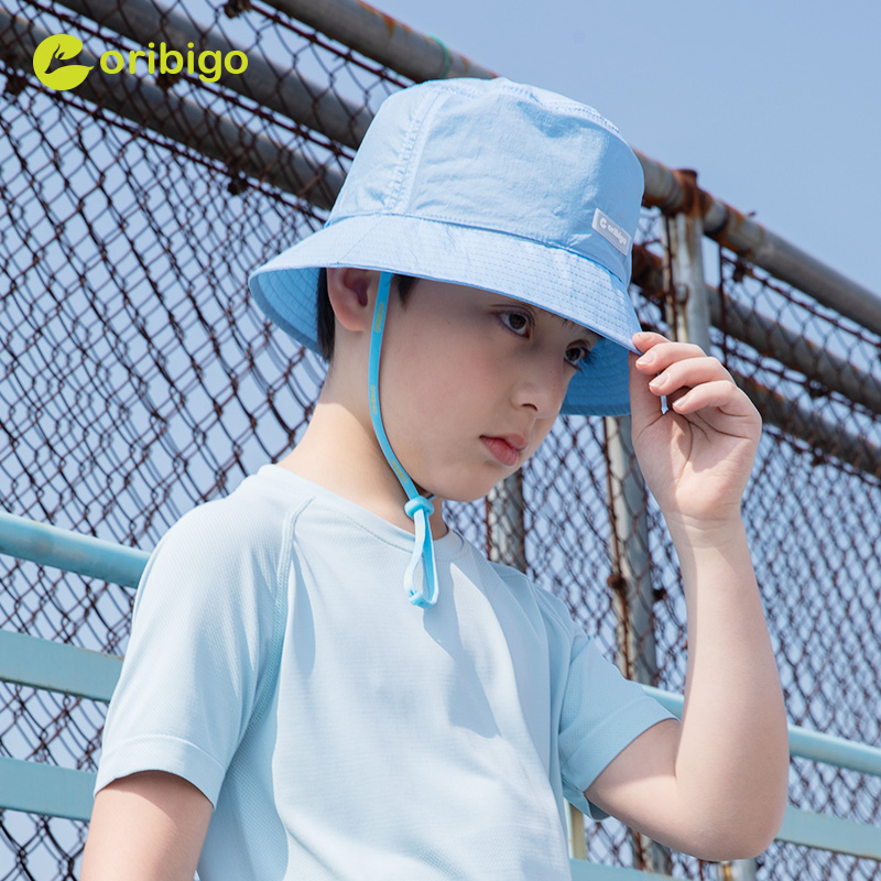 【清仓】oribigo儿童防晒遮阳新款★亲子款渔夫帽L＆XL 儿童防晒帽