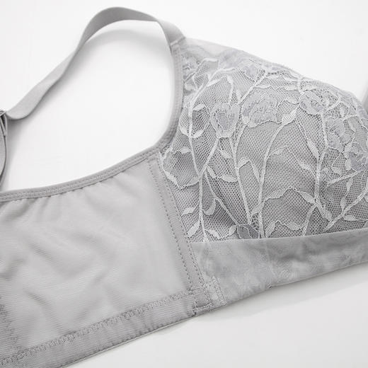 贝佳人文胸新款“南法假日”无钢圈拼棉围-BW952224 商品图3