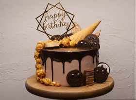 【奥利奥咸奶油】巧克力淋面鲜果蛋糕