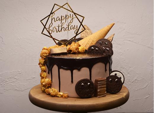 【奥利奥咸奶油】巧克力淋面鲜果蛋糕 商品图0