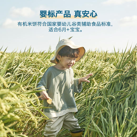 送婴幼儿磨牙棒 | 禾泱泱 有机婴幼儿稻鸭原生米饼 宝宝辅食零食磨牙饼干6月+ 商品图3