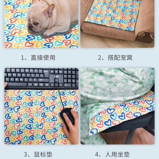 宠物冰垫 夏季狗窝 猫垫 降温睡觉多功能使用 中号/大号 防水防污 耐抓耐咬 商品图2