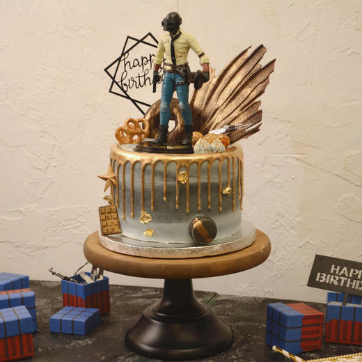 【吃鸡游戏】情景鲜果造型蛋糕 商品图1