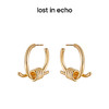 lost in echo 设计感轻奢小众简洁捆绳结耳钉 商品缩略图3
